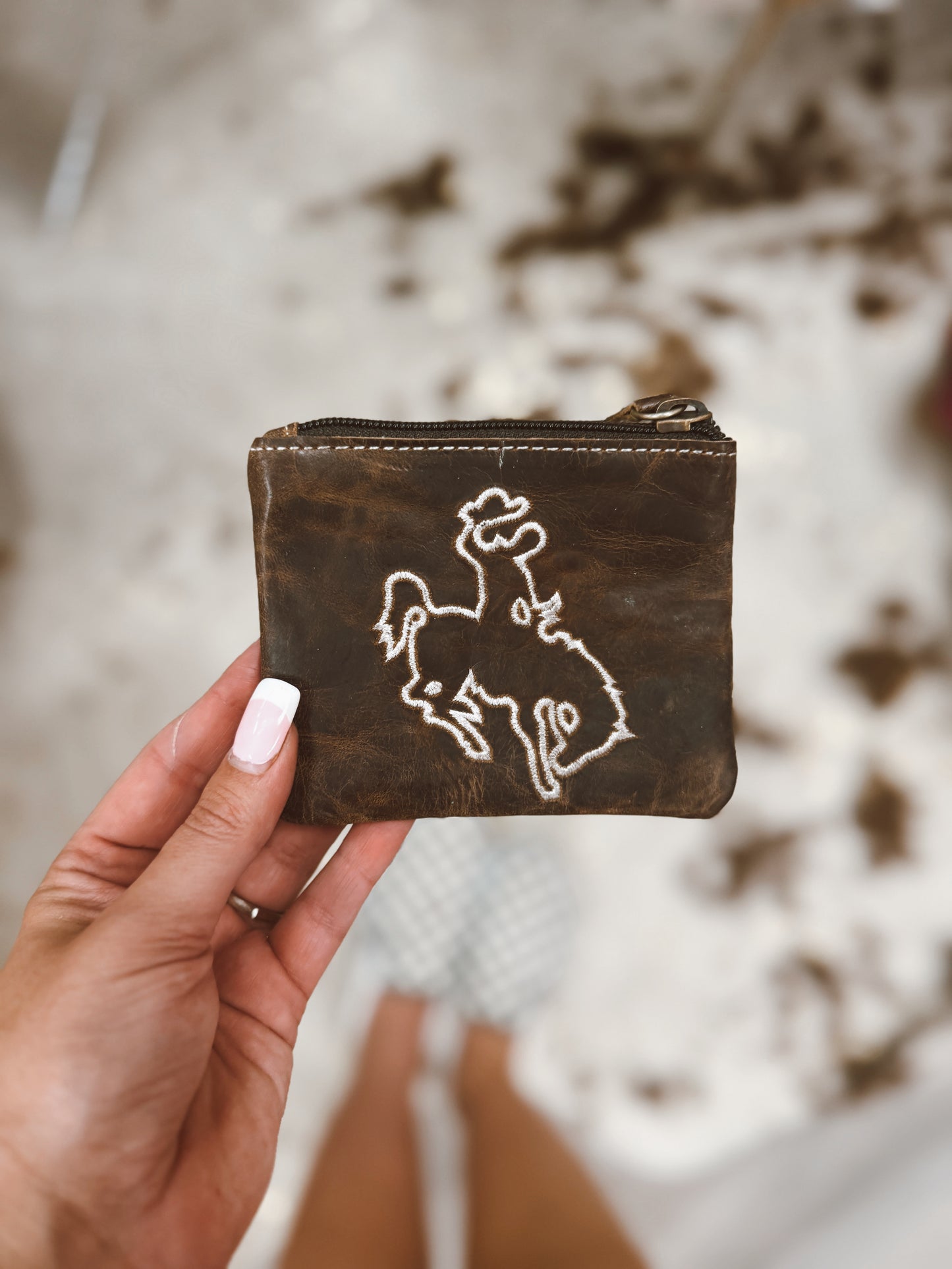 Steamboat Leather Coin Pouch