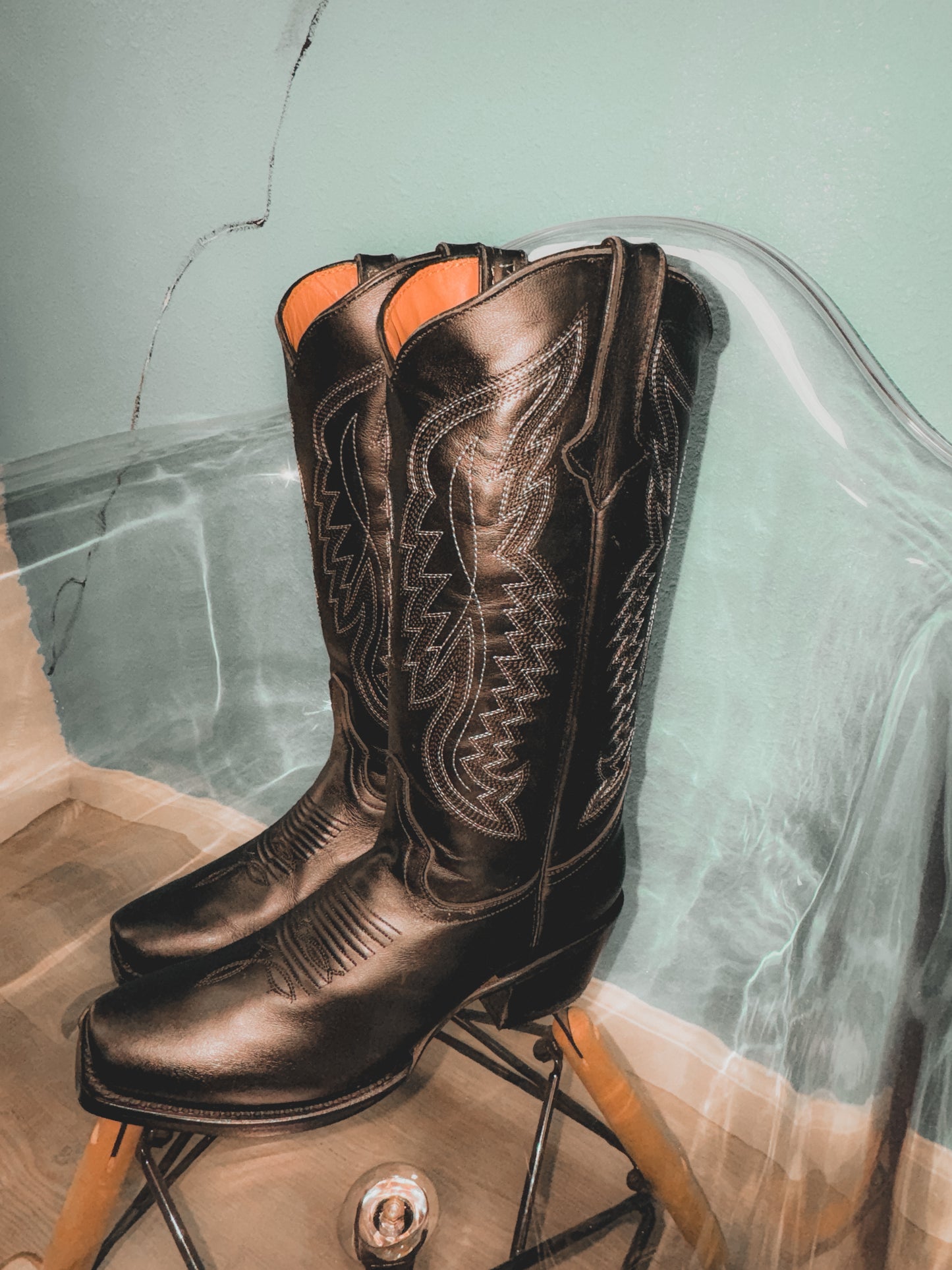 Tanner Mark Dallas Gold Boot- Black