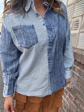 Dolly Denim Button Up Shirt