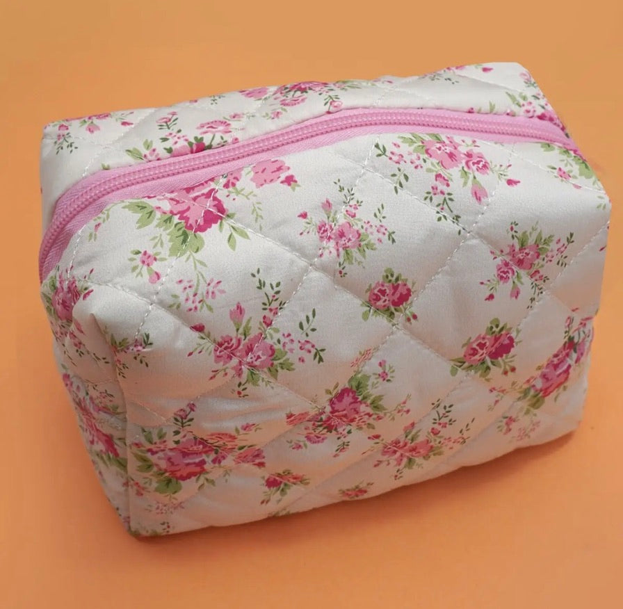 Fancy Frills Coquette Makeup Bag