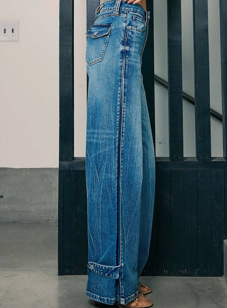 PRE ORDER Perry Palazzo Wide Leg Denim
