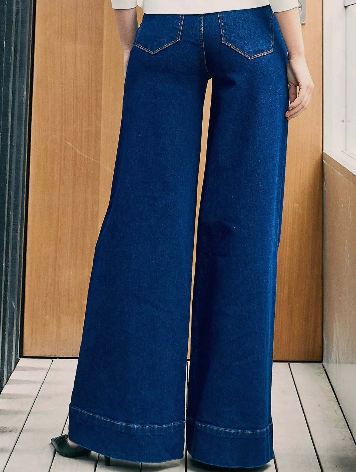 PRE ORDER Westley Wide Leg Dark Wash Trouser Jean