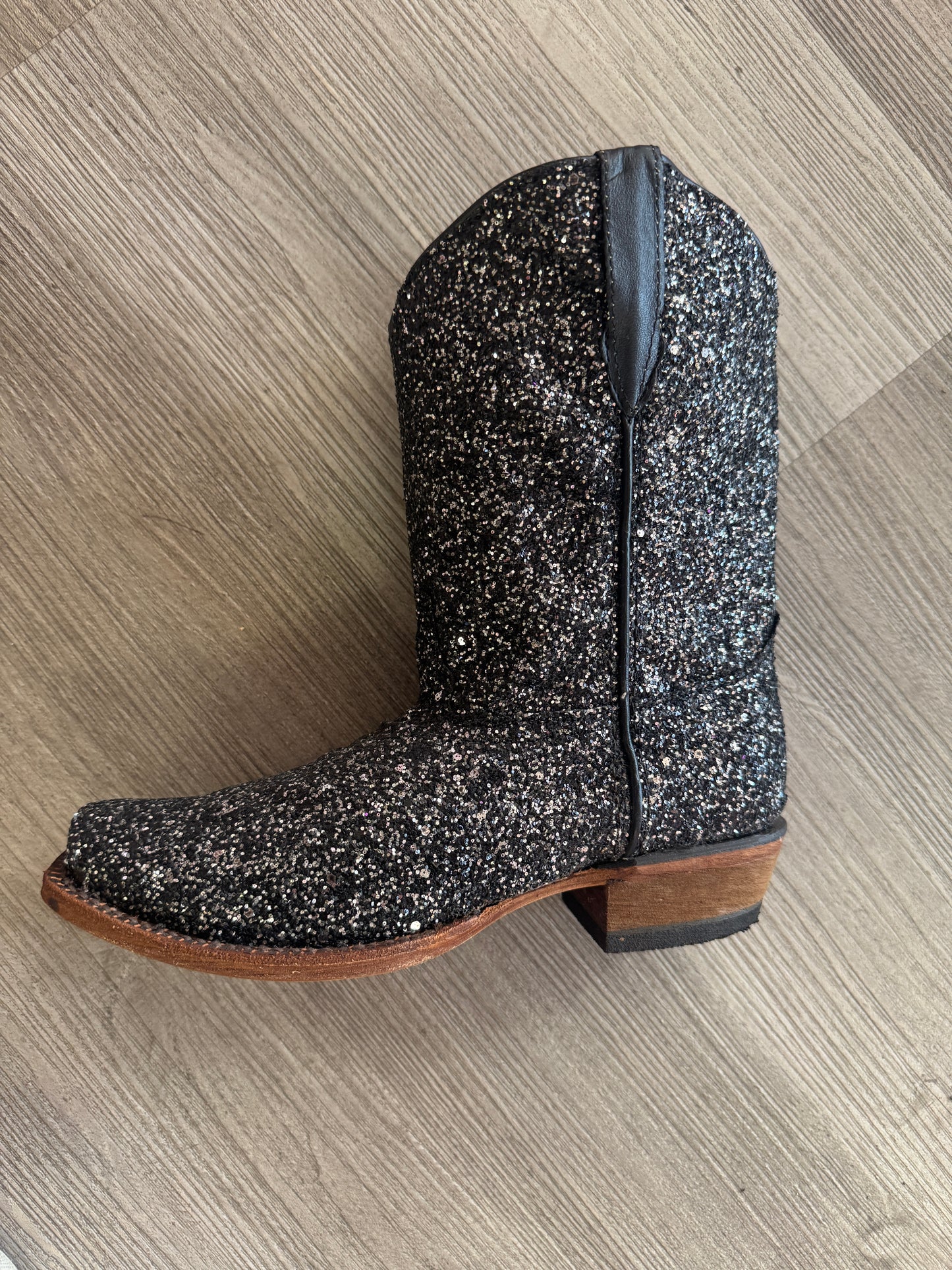 Tanner Mark Kids Black Glitz Boots