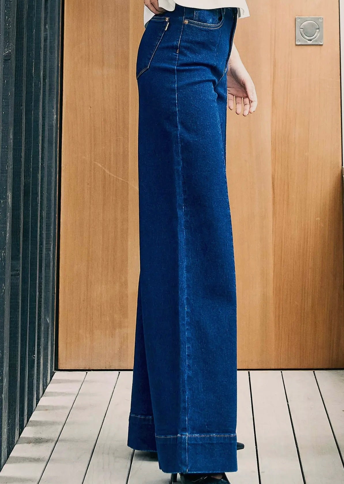 PRE ORDER Westley Wide Leg Dark Wash Trouser Jean