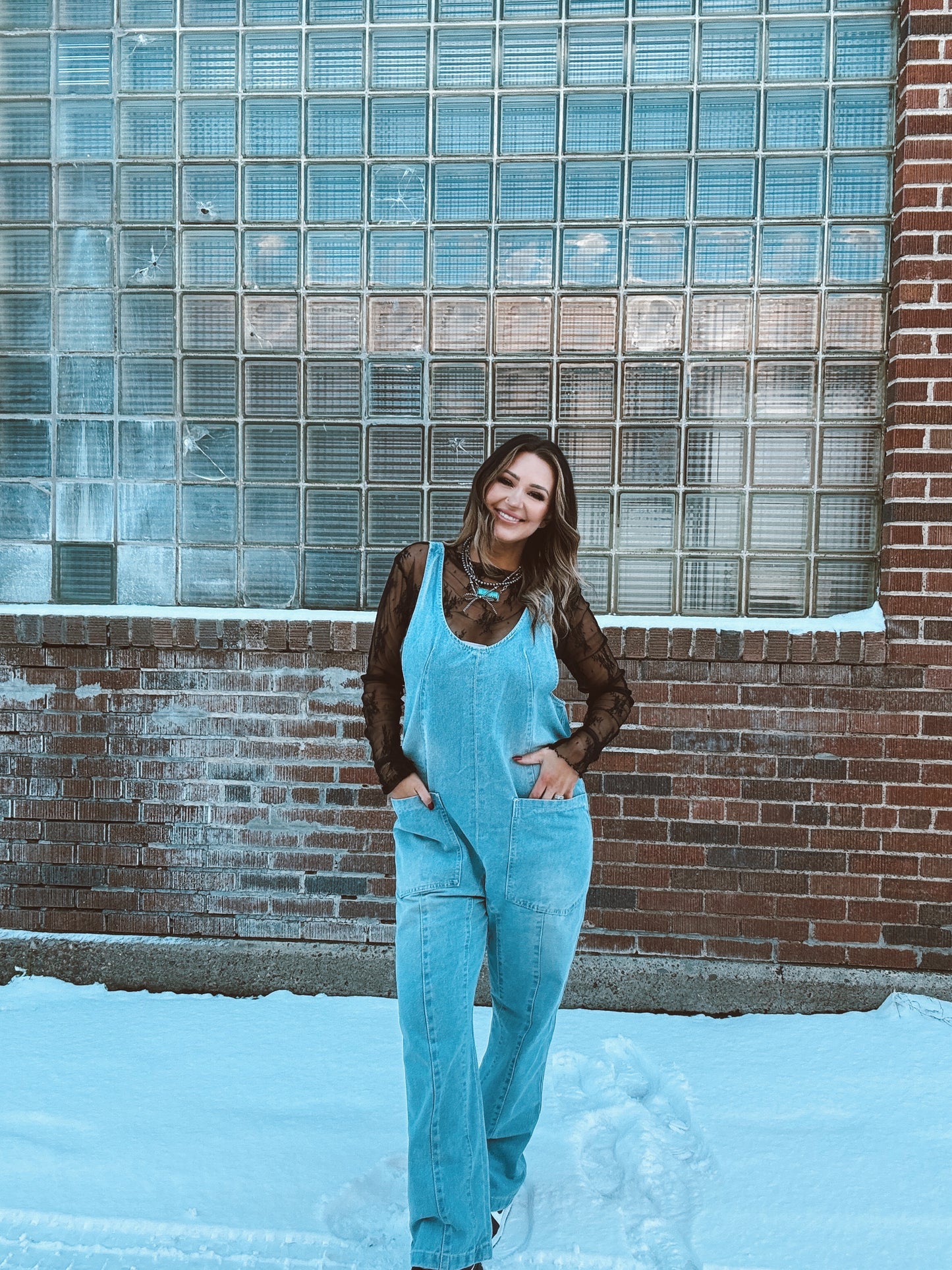 Waylinn Denim Overall - Blue Denim