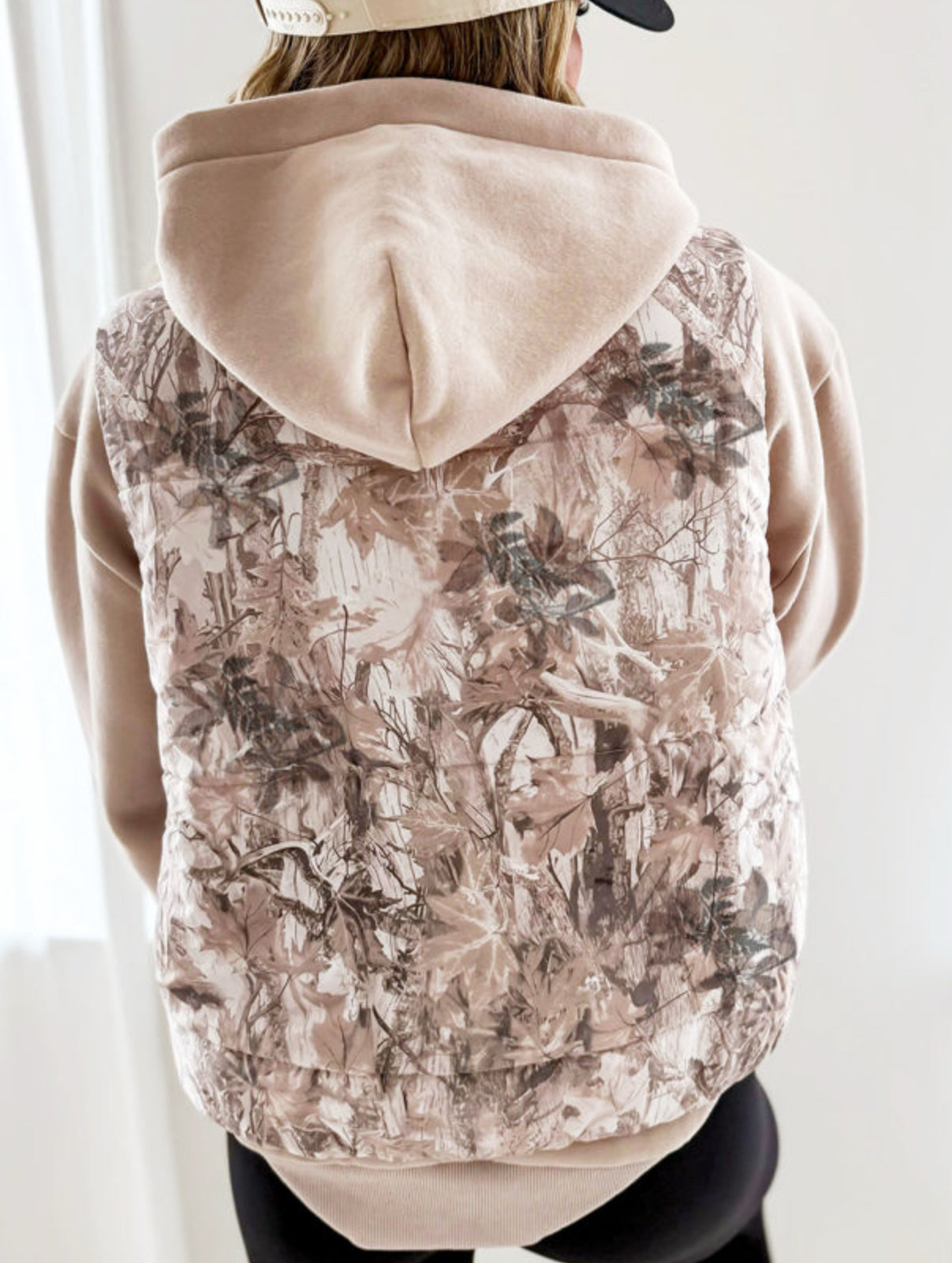 Corral Camo Puff Vest- Taupe