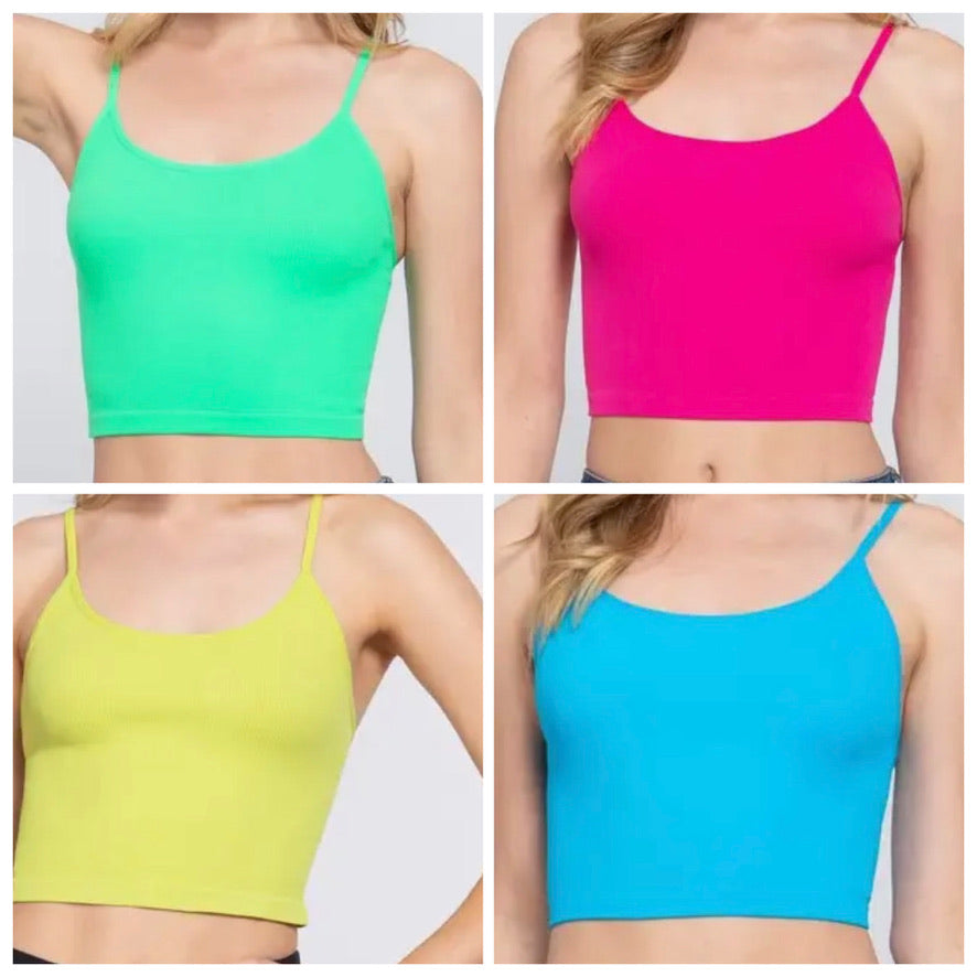 Neon Cowgirl Crop Tank