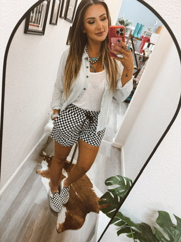 Check Me Out Checkered Shorts