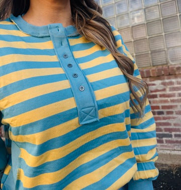 Bronc Stripe Cozy Oversized Sweater