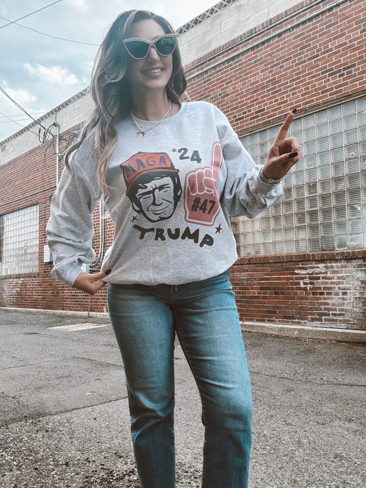 Trump Foam Finger Crewneck