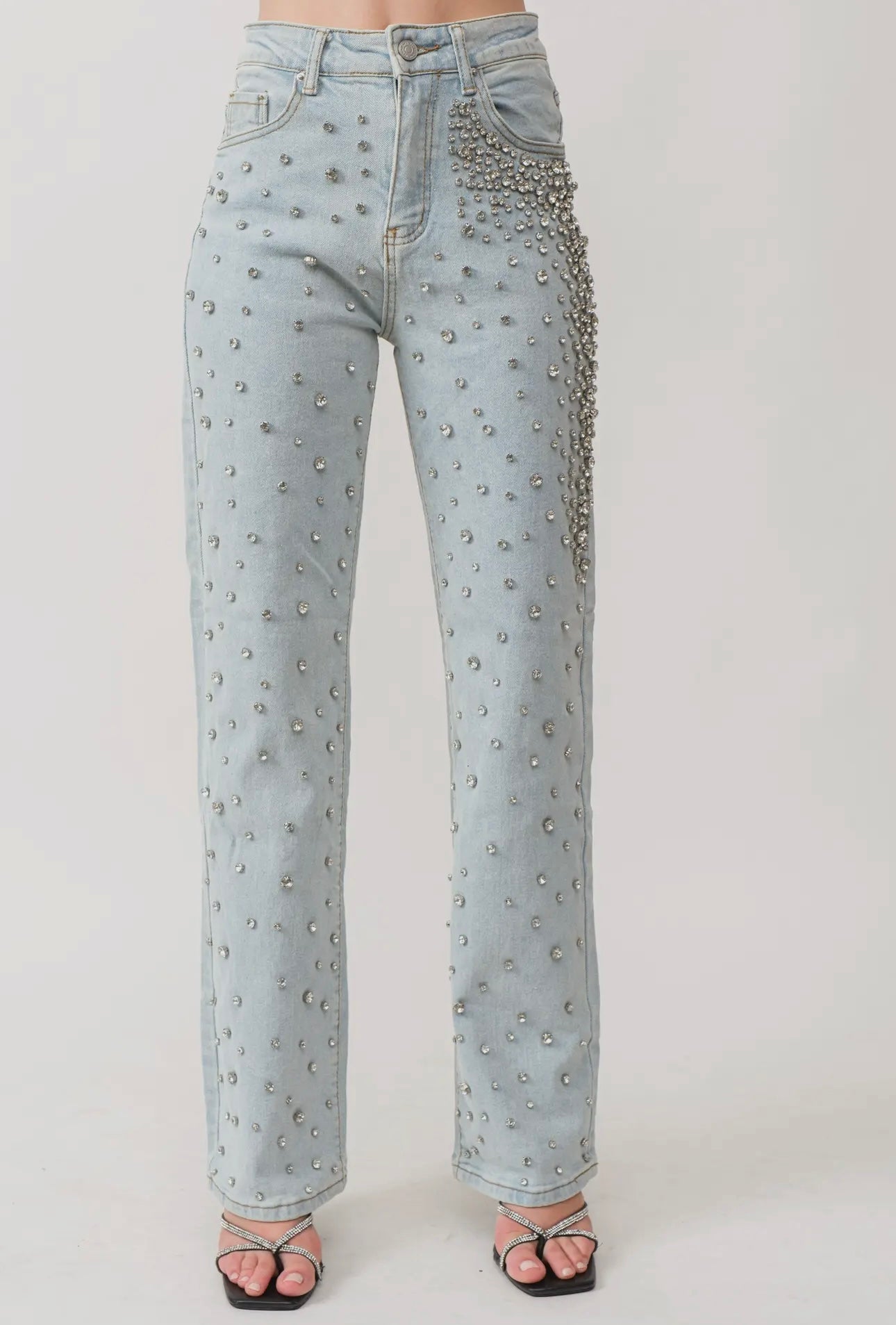 Hello Dolly Rhinestone Denim