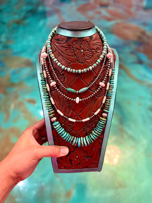 Pink Conch & Turquoise Necklace Stack – - Pick Your Favorite