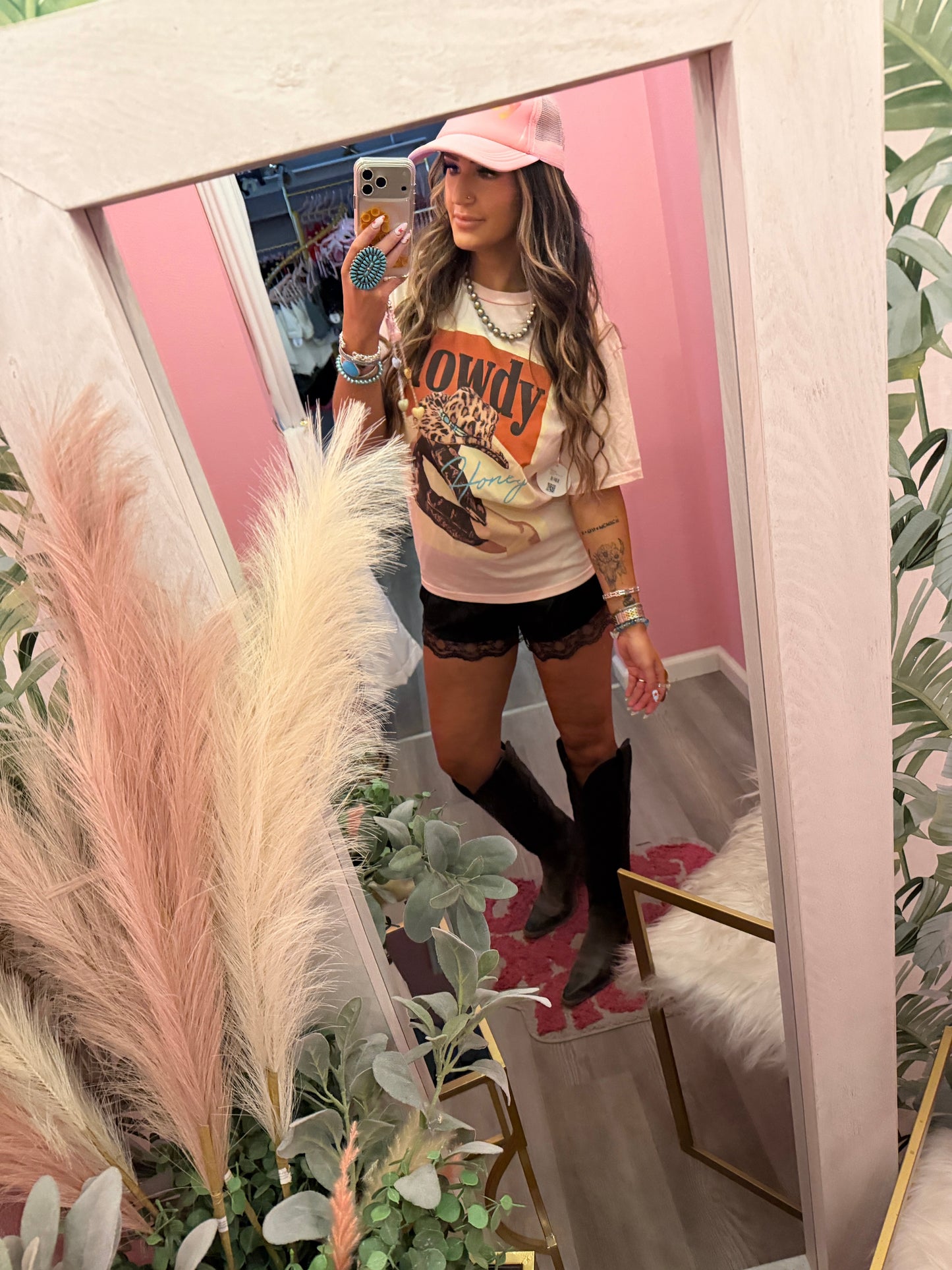 Howdy Pink Graphic Tee