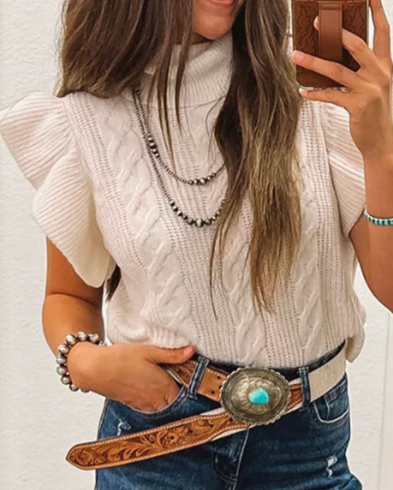 Pretty On the Prarie Knit Sweater Vest