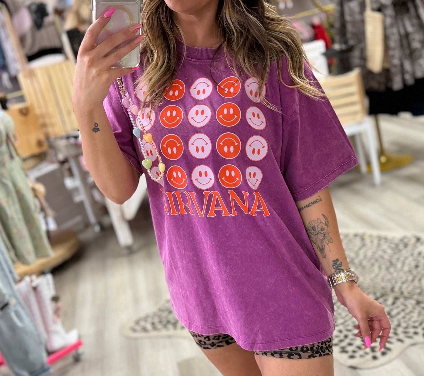 PB Graphic Custom Band Tee- Nirv / Purple