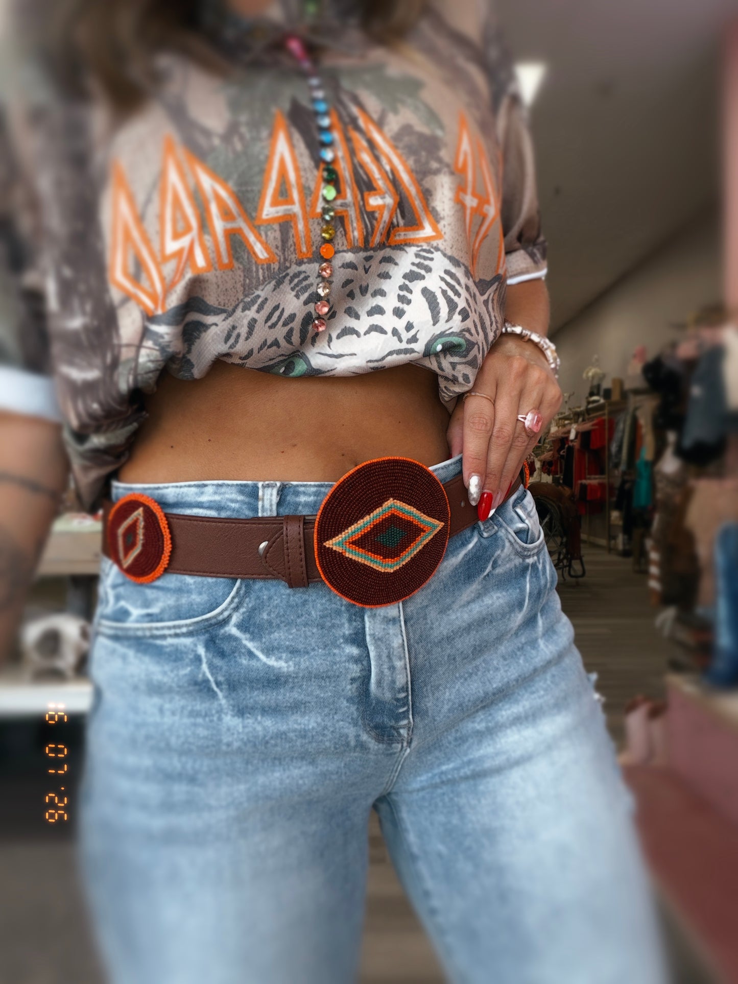 Retro Cowgirl concho belt