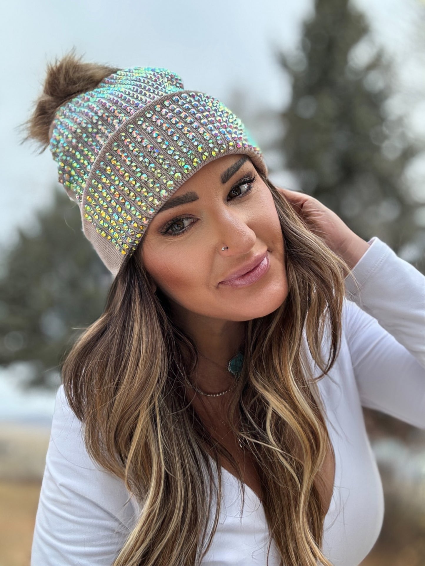 Winter Bling Babe Beanie