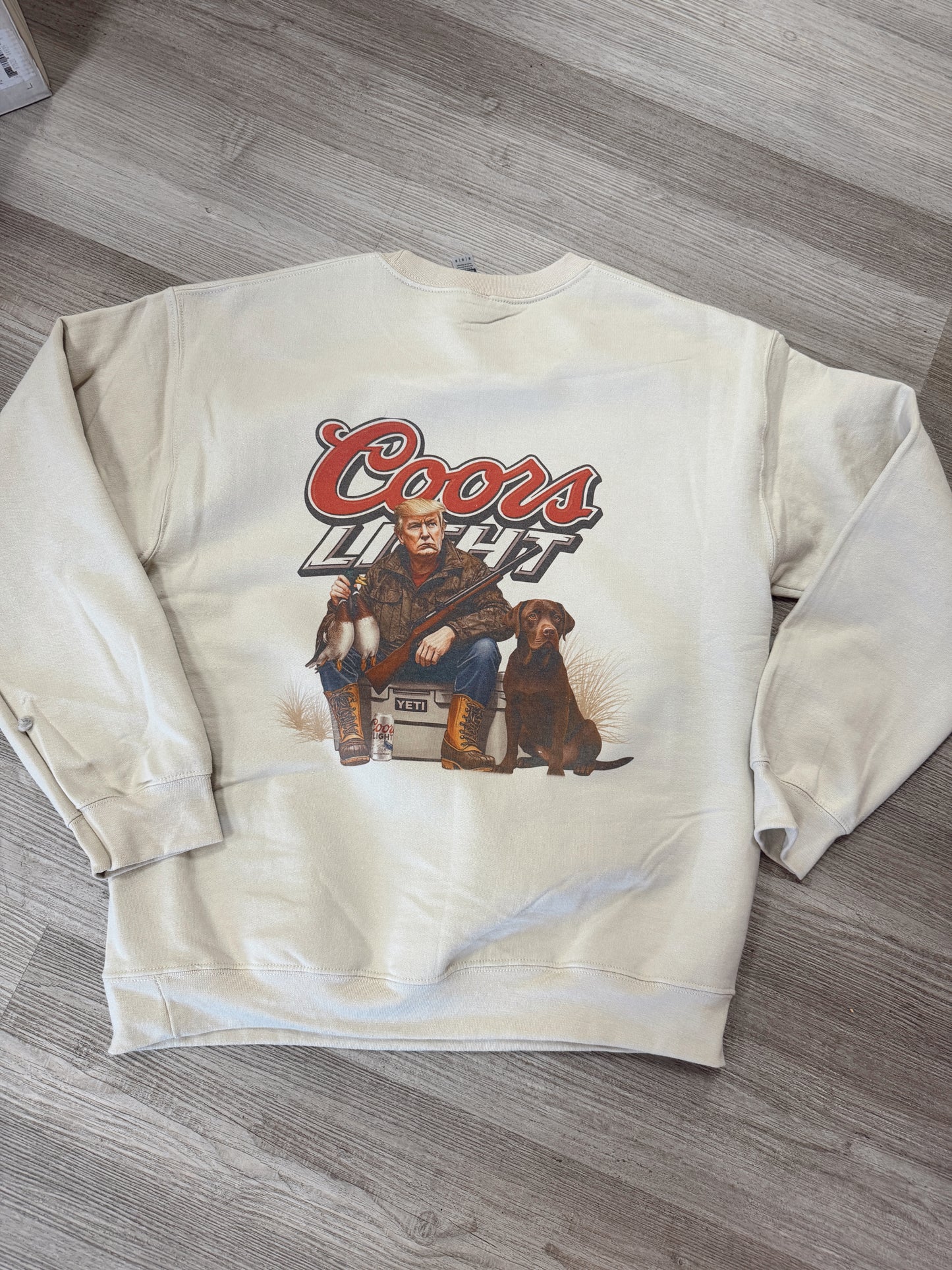 Hunting Trump with a Beer Crewneck